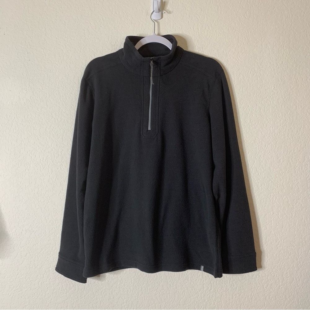 Stio Mens Black Turpin 1/4 zip fleece sweater M - Picture 2 of 12